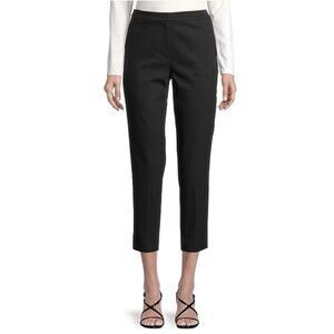 Worthington Women's Slim Leg Pants Size 4 Black Mid Rise 26.5" Inseam NWT $49